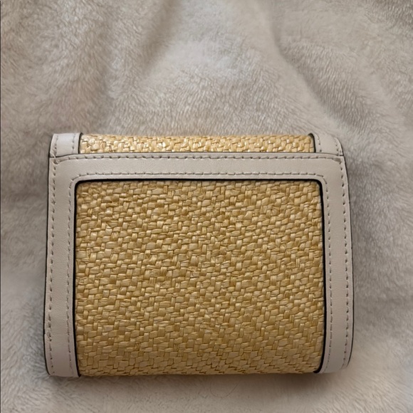 Kate Spade Woven Tan and Cream Wallet - Picture 2 of 4